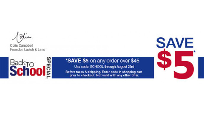 Lavish And Lime Coupon Code For $5 Off $45+