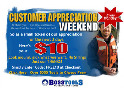 Boss Tools Coupon Code: $10 Discount!