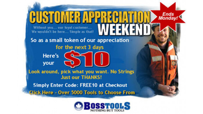 Boss Tools Coupon Code: $10 Discount!