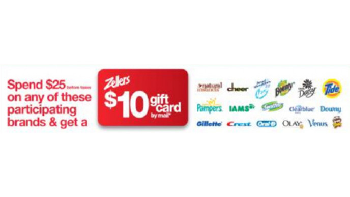 Zellers Canada: Free $10 Gift Cards (Spend $25)