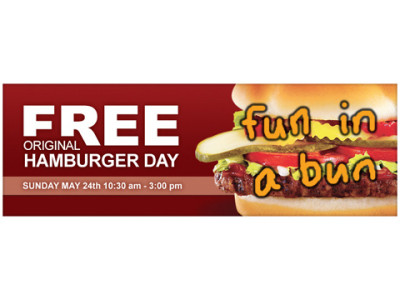 Harveys Canada: Free Hamburger Day!