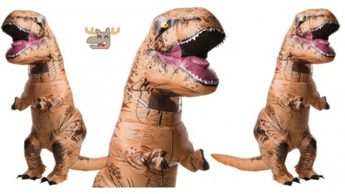 Jurassic World Inflatable T-Rex Costume Just $85 + Free Shipping @ Staples.ca