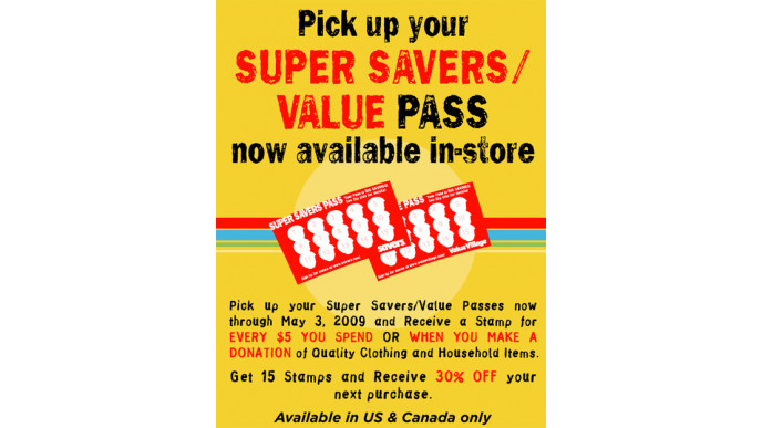 Savers Canada / Value Village: Get A 30% Discount In-Store!