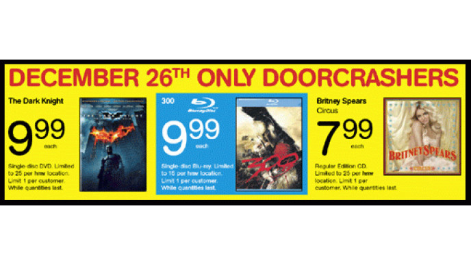 HMV Boxing Week Sales (E.g. Dark Knight DVD For $9.99!)