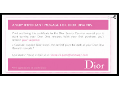 Free Stuff Canada: Couture-inspired Dior wallet!