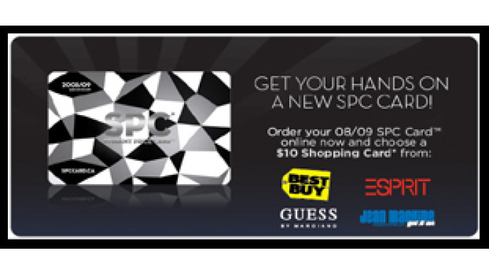 Buy SPC online: Get 2x Free $10 Gift Cards (Best Buy, Esprit, Guess etc)