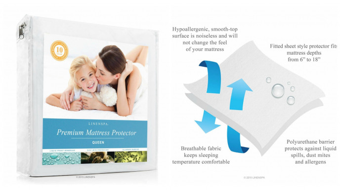 (EXPIRED) LinenSpa Premium Mattress Protector Now Just $23 (79% Off!) @ Amazon.ca