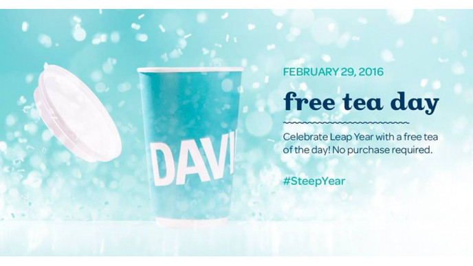 Free Tea on February 29th @ DAVIDsTEA!