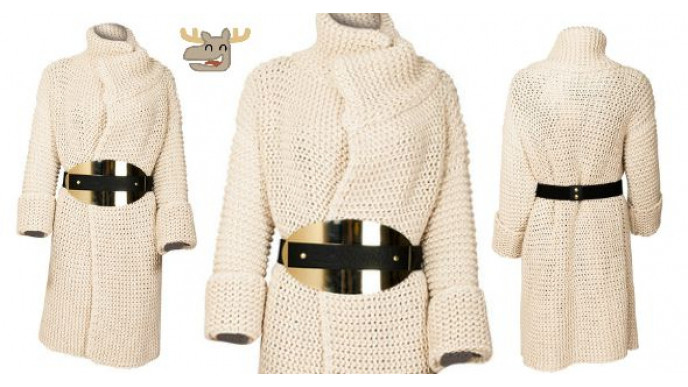 Chunky Knits Off White Jacket Was $175 | Now $61 + Free Shipping @ Le Caniche Noir