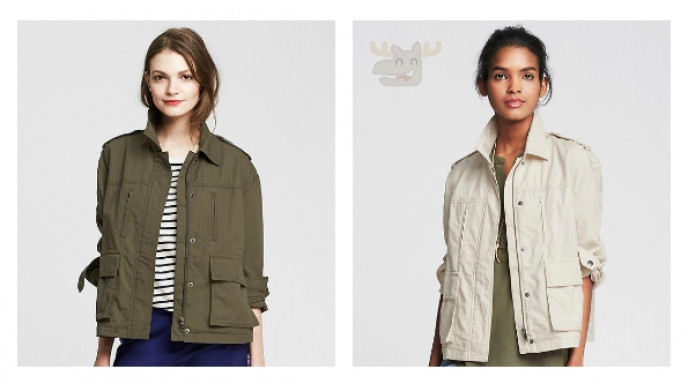 87% Off Military Zip Jacket Was $185 | Now $24 & Free Shipping @ Banana Republic
