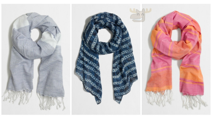 J. Crew Factory: Up to 80% Off Lightweight Scarves - Only $11.69 USD & Free Shipping
