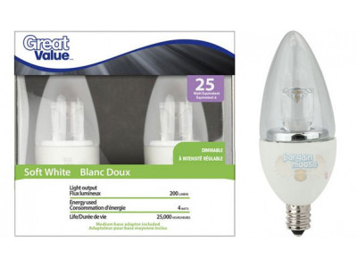 Walmart Canada: 56% Off Great Value LED Frosted Flame Tip Deco 2Pk - On Clearance $12 
