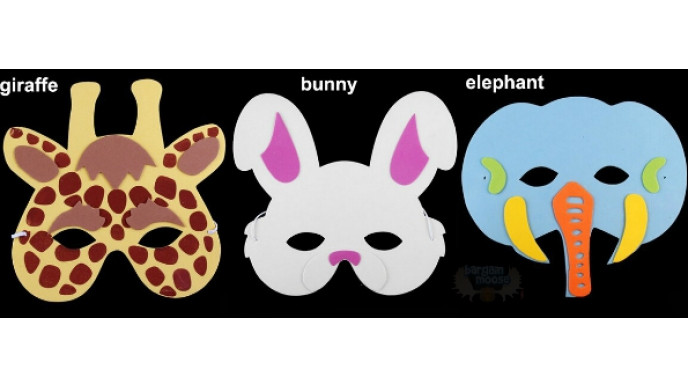 Cartoon Animals Children's Masks Only 79¢ & Free Shipping @ AliExpress