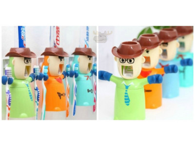 Cartoon Toothpaste Dispenser & Holder $12 & Free Shipping @ Amazon
