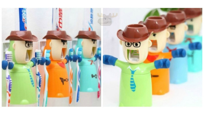 Cartoon Toothpaste Dispenser & Holder $12 & Free Shipping @ Amazon