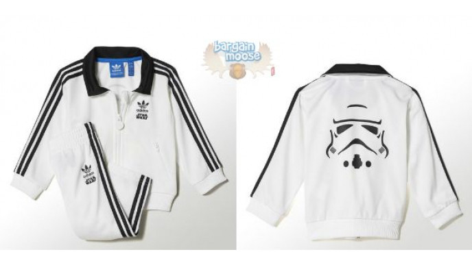 Adidas Canada: Infant Star Wars Stormtrooper Track Suit Was $60 | Now $38