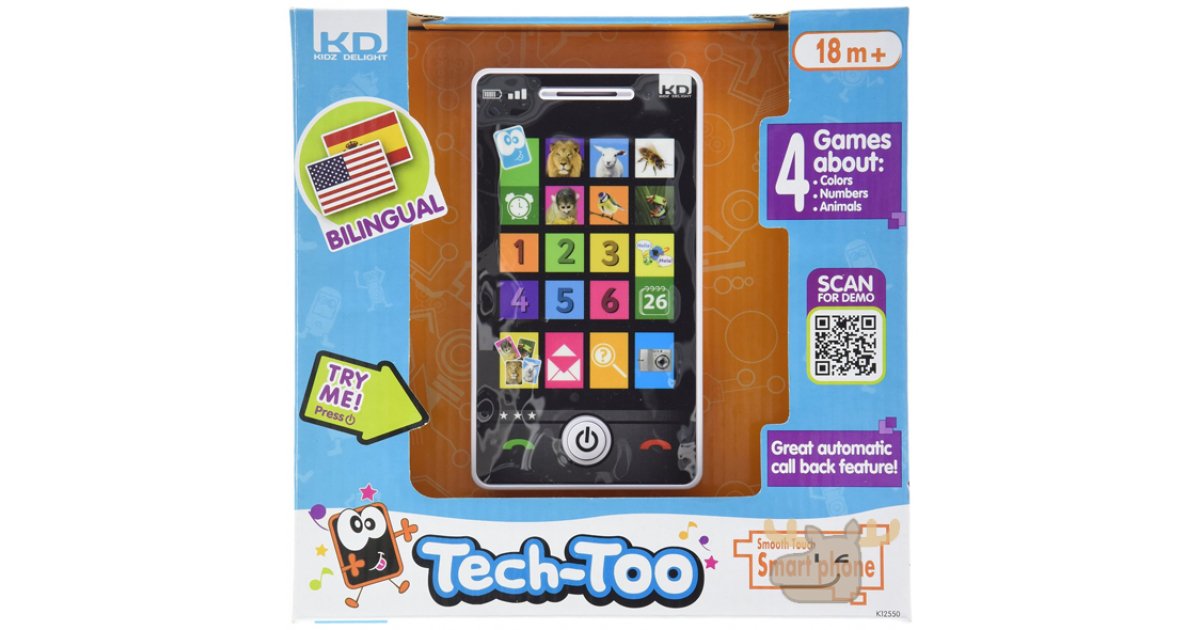 kidz delight smooth touch smart phone toy