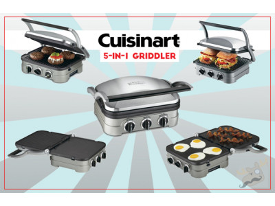 Cuisinart 5-in-1 Griddler & FREE Waffle Plates was $140, now from only $92 @ Hudson’s Bay Canada! 