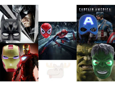 LED Character Masks from $5.08 Each & Free Shipping @ Gearbest! (Hulk, Spiderman, Iron Man & More)