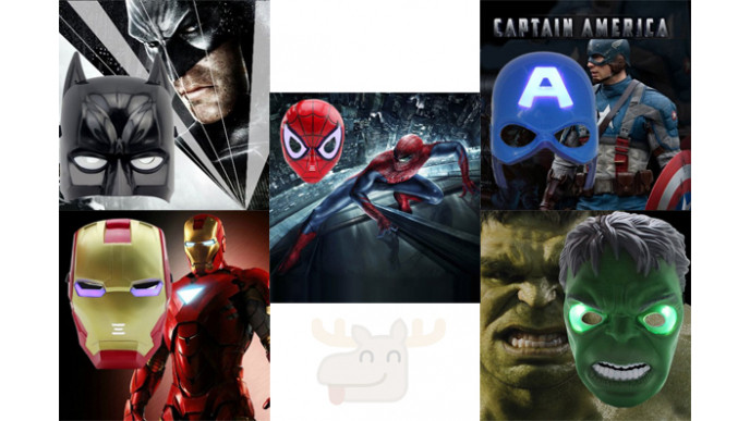 LED Character Masks from $5.08 Each & Free Shipping @ Gearbest! (Hulk, Spiderman, Iron Man & More)