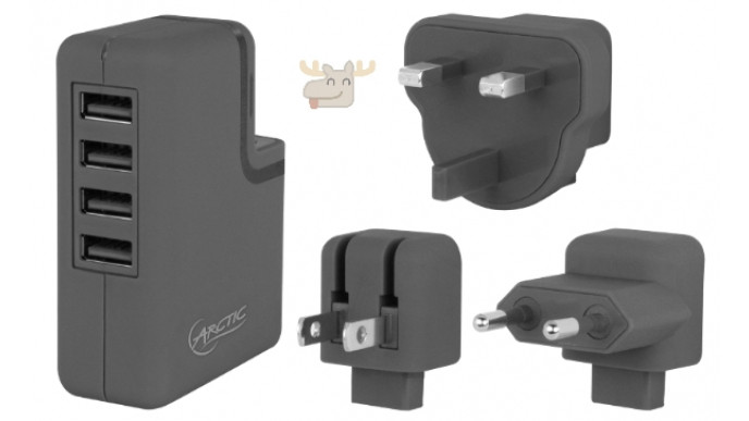 NCIX.com: Arctic Cooling USB Charger 2.5A 4-Port Was $18 | Now $10 & Free Shipping