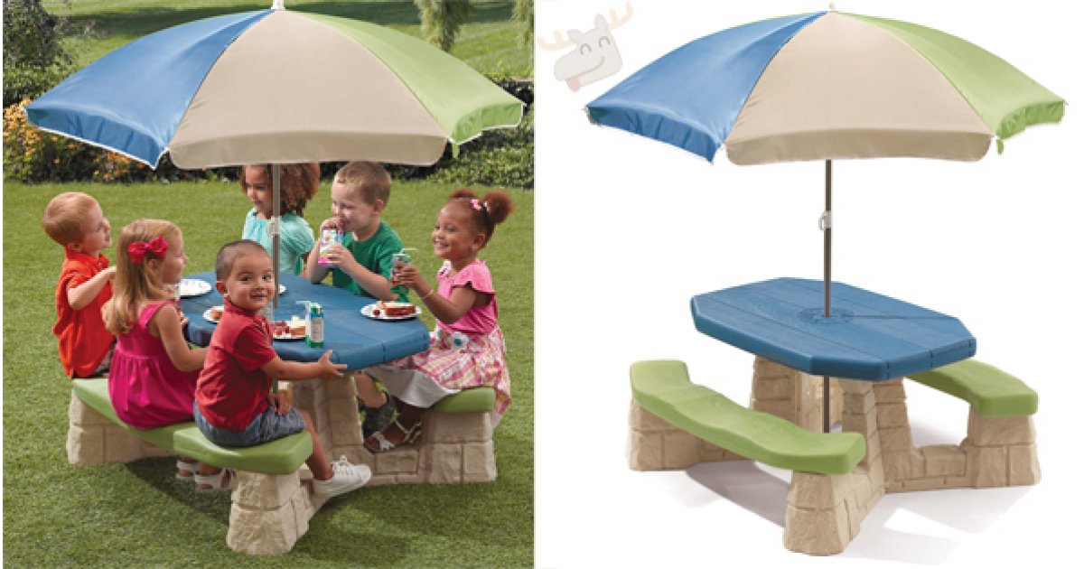 Step 2 Naturally Playful Picnic Table with Umbrella now only 78