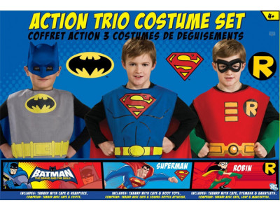 DC Comics Action Trio Set of 3 Costumes was $43 now $26.59 & Free Shipping @ Amazon.ca!