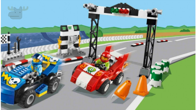 lego juniors race car rally