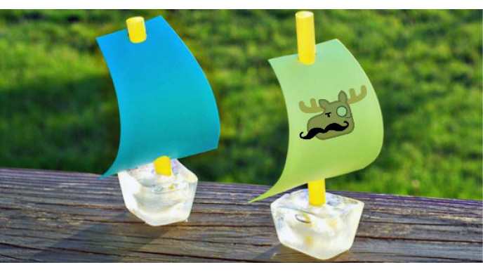 Cheap Summer Ice Cube Sail Boats!