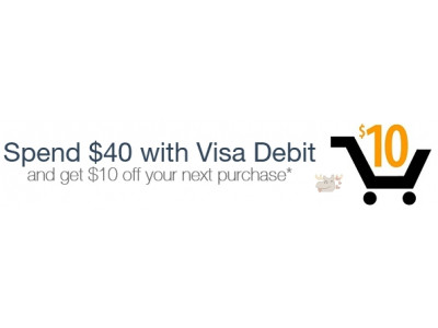 Amazon Canada Coupon: Spend $40 with VISA DEBIT & Receive $10 Credit *HOT*