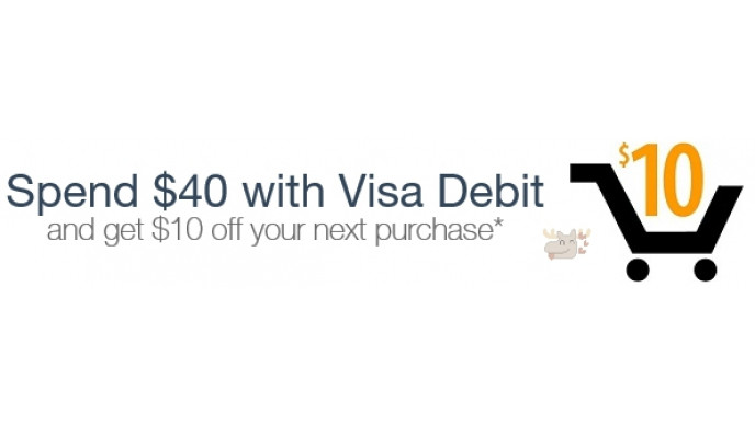 Amazon Canada Coupon: Spend $40 with VISA DEBIT & Receive $10 Credit *HOT*