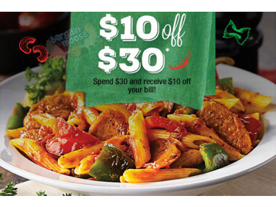 (Rare Offer!) East Side Mario's Printable Coupon: $10 off $30+