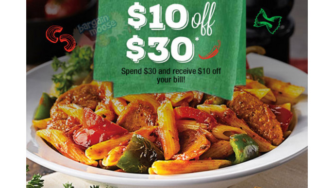 (Rare Offer!) East Side Mario's Printable Coupon: $10 off $30+