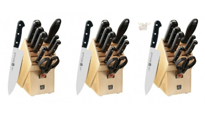 Zwilling J.A. Henckels Twin Gourmet Knife & Block Set Was $430 | Now $140