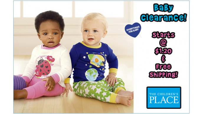 Baby Clearance from only $1.20 Plus TOTALLY Free Shipping @ The Children’s Place Canada Now!