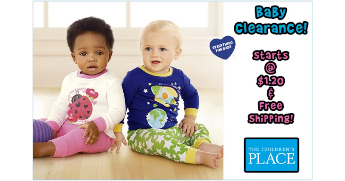 Baby Clearance from only 1.20 Plus TOTALLY Free Shipping The Children’s Place Canada Now!