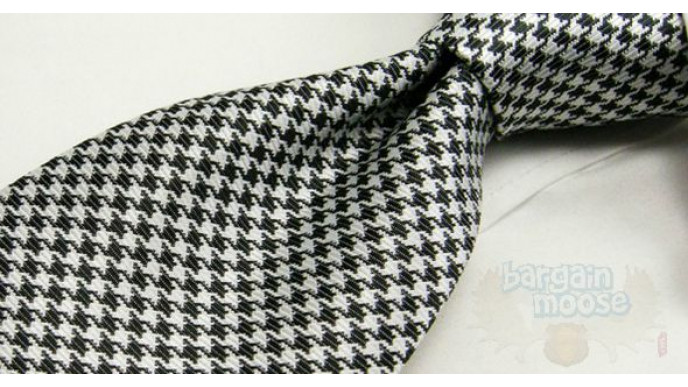Le Caniche Noir Canada: Houndstooth Tie Was $30 | Now $10 + Free Shipping!