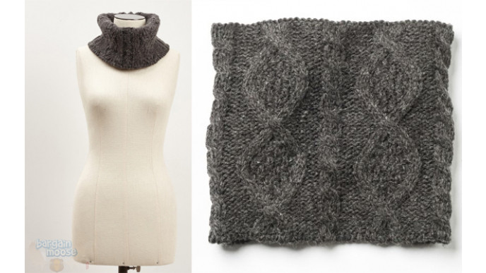 (73% off) Roots Canada: Brigitte Chunky Cable Snood now only $13 & Free Shipping!