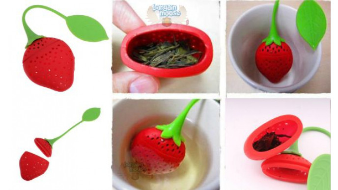 Strawberry Silicone Tea Infuser Now $1.75 & Free Shipping @ Amazon Canada!!