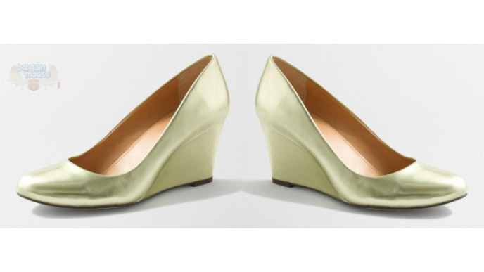 90% Off J. Crew Factory Metallic Wedges Were $118 | Now $12.49 & Free Shipping (EXPIRED)