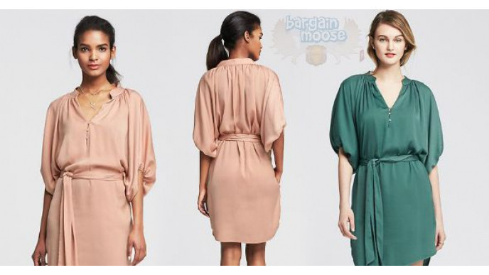 Drapey Shirtdress Was $134 | Now $44 + Free Shipping @ Banana Republic Canada