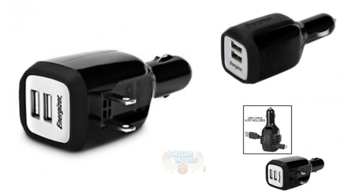 NCIX: Energizer Dual USB Wall & Car Charger Was $20 | Now $6.99 (FS @ $15)
