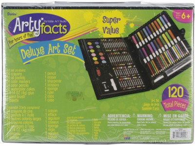 Amazon Canada: 88% Off Darice Artyfacts Portable Art Studio Deluxe Kit (120-pc) - Now $9.33 (EXPIRED)