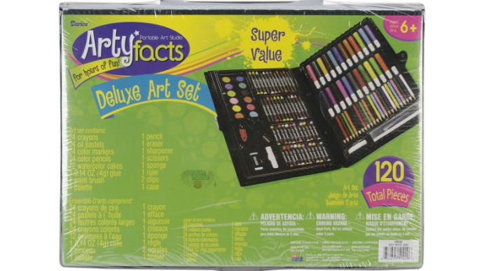Amazon Canada: 88% Off Darice Artyfacts Portable Art Studio Deluxe Kit (120-pc) - Now $9.33 (EXPIRED)