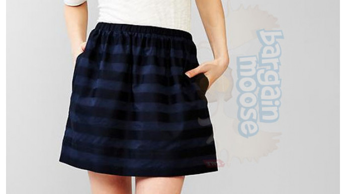 (76% Off Total!) Gap Canada: 60% Off Stripe Dobby Skirt + EXTRA 40% Off Promo Code - Now Just $14.39 (EXPIRED)