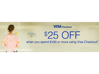 Lowe's Canada: $25 off $100+ with Visa Checkout & $10 Off $100 Coupon - Total $35 Discount