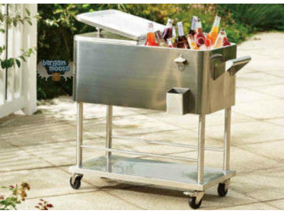 Costco Canada: Sunjoy 75 Litre Stainless Steel Cooler Cart Was $230 | Now $180 & Free Shipping