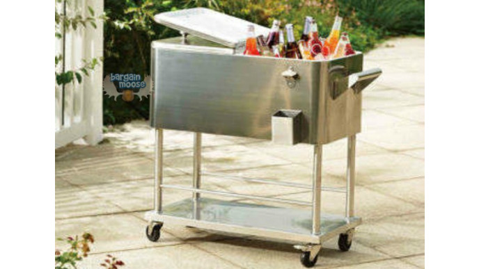 Costco Canada: Sunjoy 75 Litre Stainless Steel Cooler Cart Was $230 | Now $180 & Free Shipping