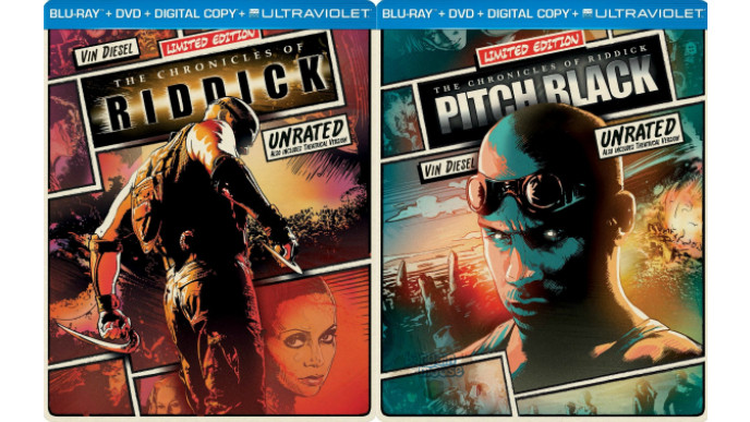 Amazon Canada: The Chronicles of Riddick & Pitch Black Blu-Ray Steelbooks - Under $5 Each