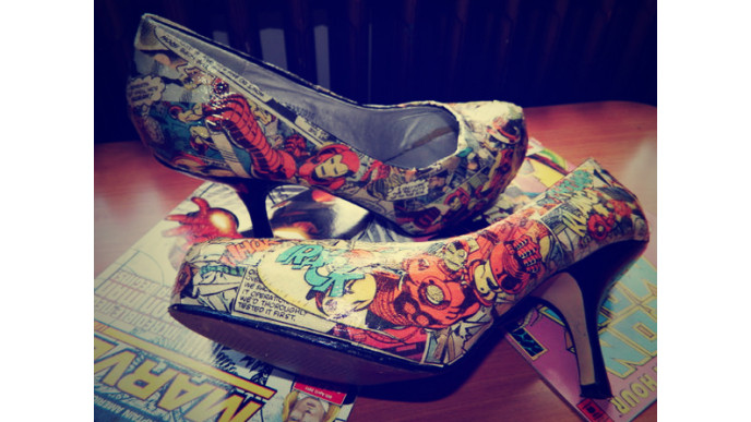 Frugal & Fashionable: Comic Book Shoes!